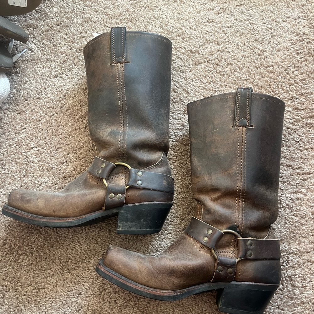 Frye Dark Brown Leather Boots